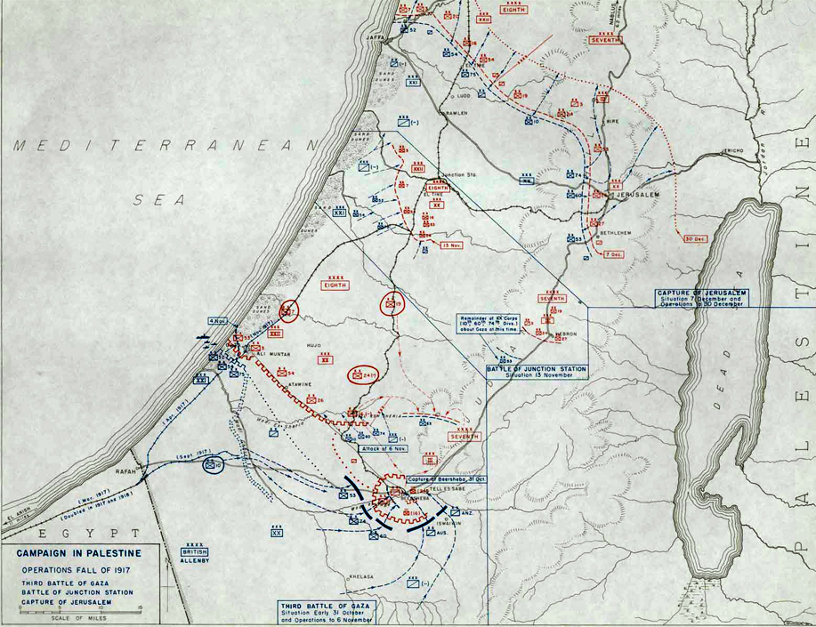 Map of Palestine 1917